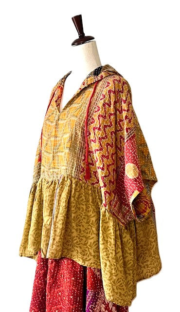 Kantha Bae Cosmos Hoodie, A New Easy Basic (Orange)