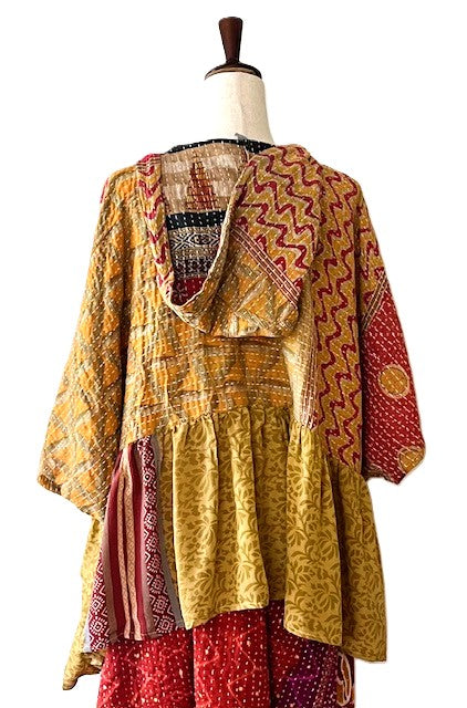 Kantha Bae Cosmos Hoodie, A New Easy Basic (Orange)