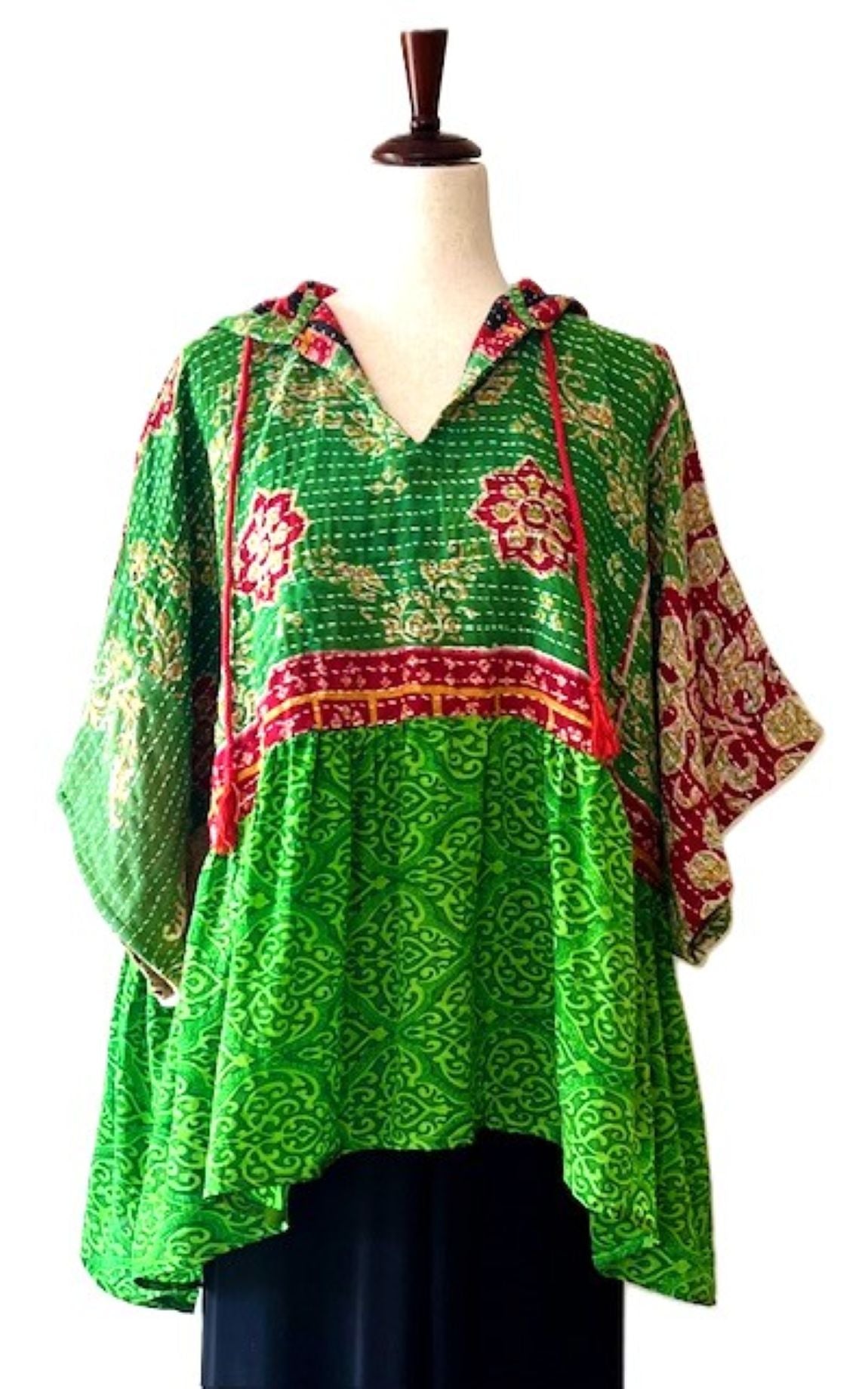 Kantha Bae Cosmos Hoodie, A New Easy Basic (Green)