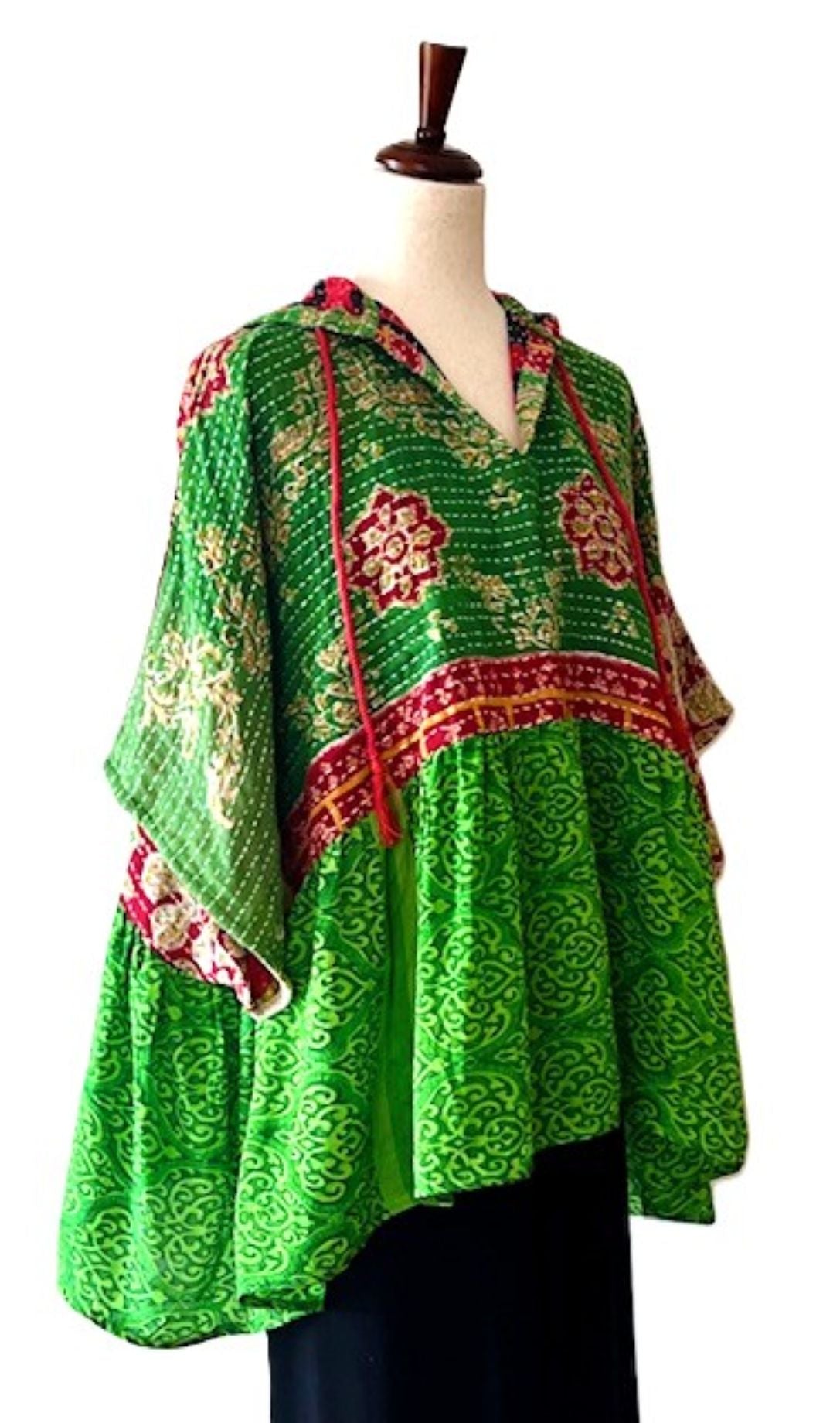 Kantha Bae Cosmos Hoodie, A New Easy Basic (Green)