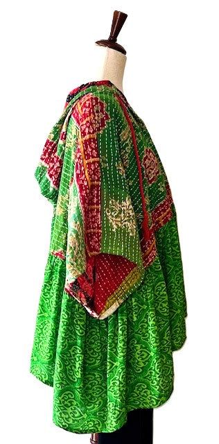 Kantha Bae Cosmos Hoodie, A New Easy Basic (Green)
