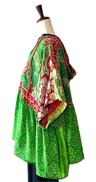 Kantha Bae Cosmos Hoodie, A New Easy Basic (Green)