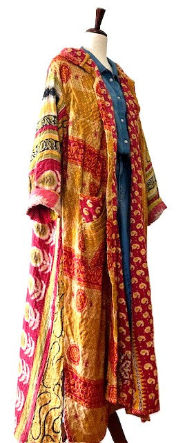 Kantha Bae's NEW Koverlet Rising Sun Coat. It's A Beauty (Red Orange)