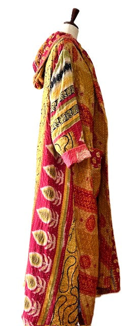 Kantha Bae's NEW Koverlet Rising Sun Coat. It's A Beauty (Red Orange)