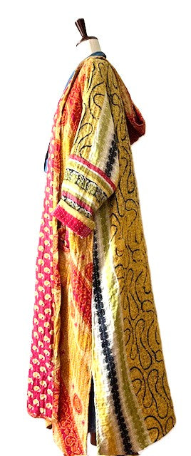 Kantha Bae's NEW Koverlet Rising Sun Coat. It's A Beauty (Red Orange)