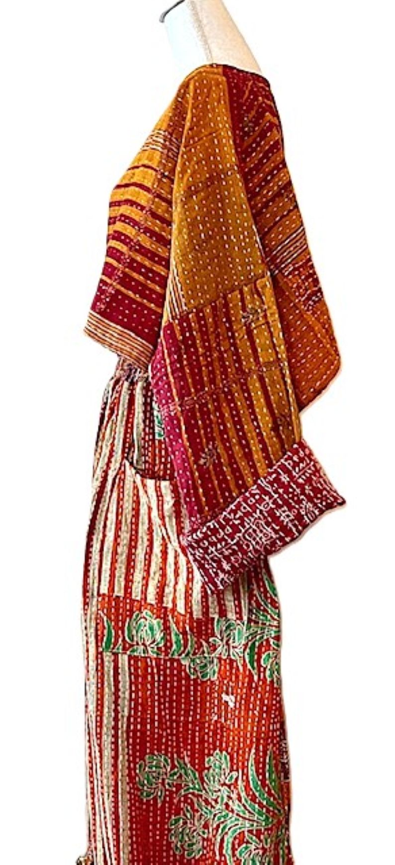 Kantha Bae Abundance Crop Top is Sassy, Maroon Stripe