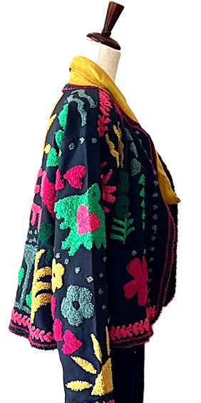 Jacket, Wearable Art Blends Traditional Art With Contemporary Fashion. Whimsical.