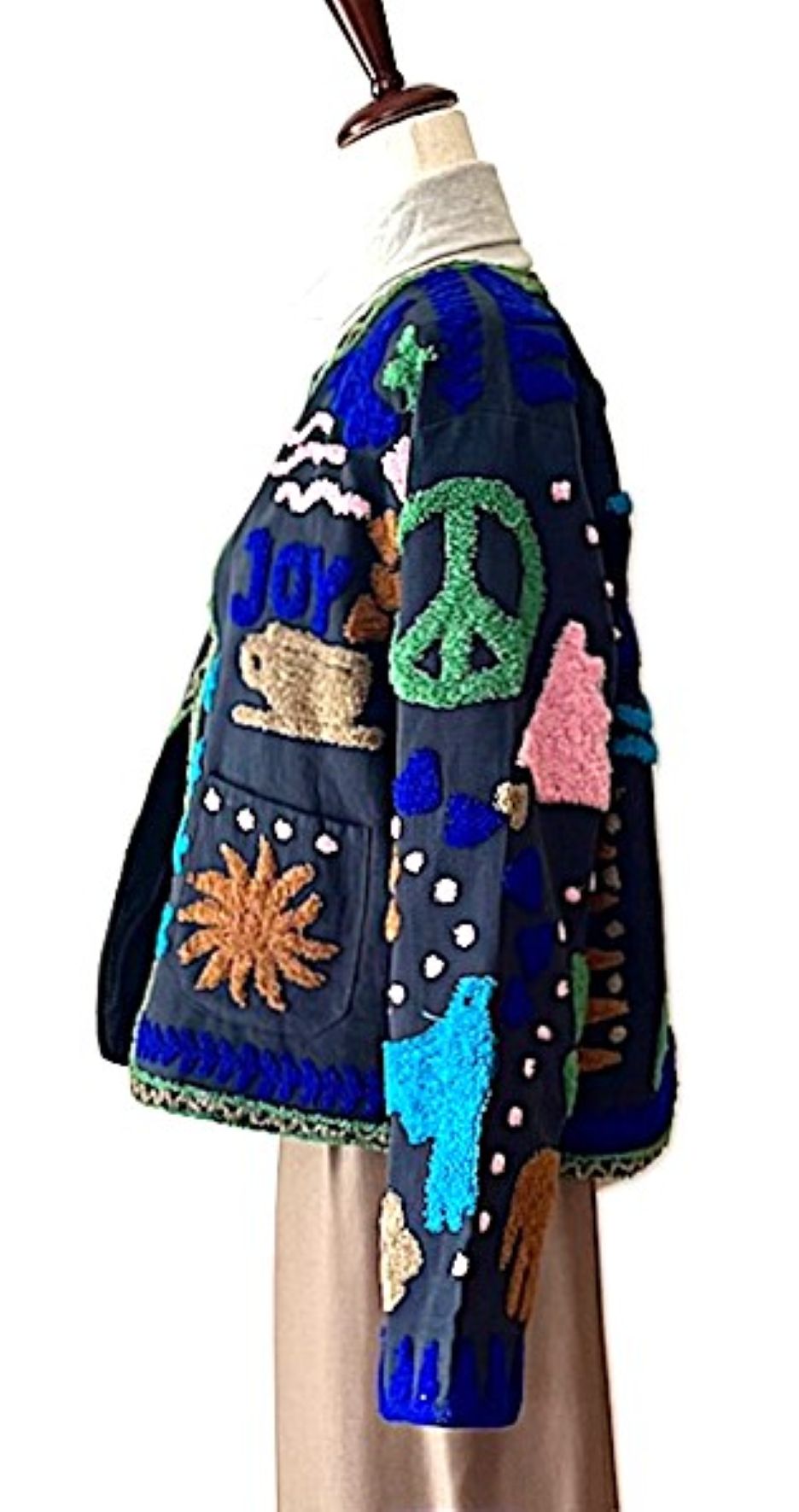 Jacket, Wearable Art Blends Traditional Art With Contemporary Fashion. Whimsical.