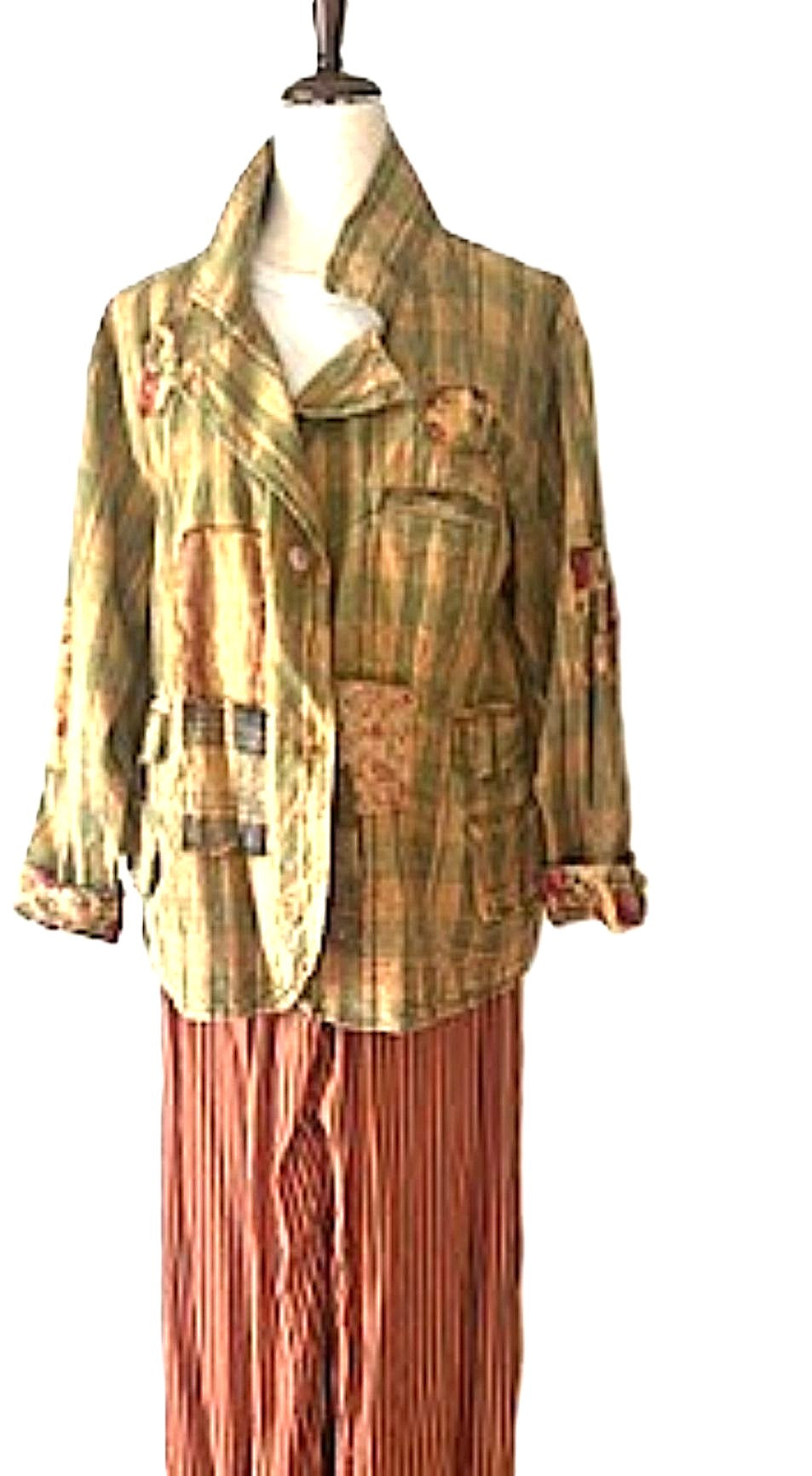Long Sleeve Designer Rose Garden Views Jacket, The New Basic And Fully Reversible.