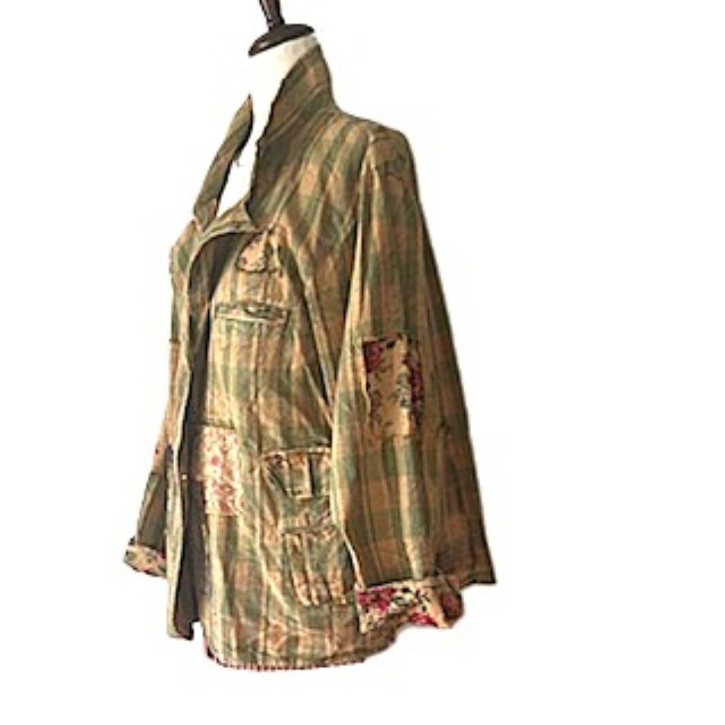 Long Sleeve Designer Rose Garden Views Jacket, The New Basic And Fully Reversible.