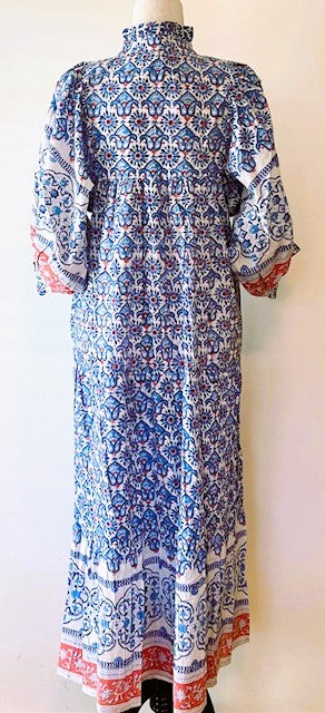 Paisley Printed Long Cotton Maxi Dress. Impressive