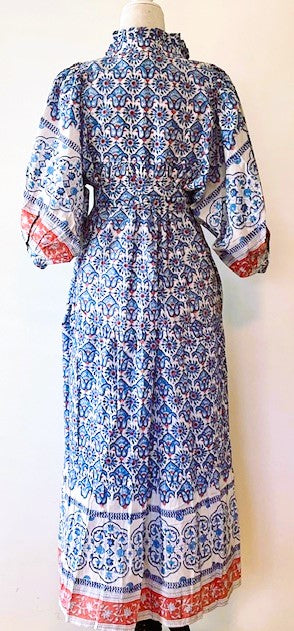 Paisley Printed Long Cotton Maxi Dress. Impressive