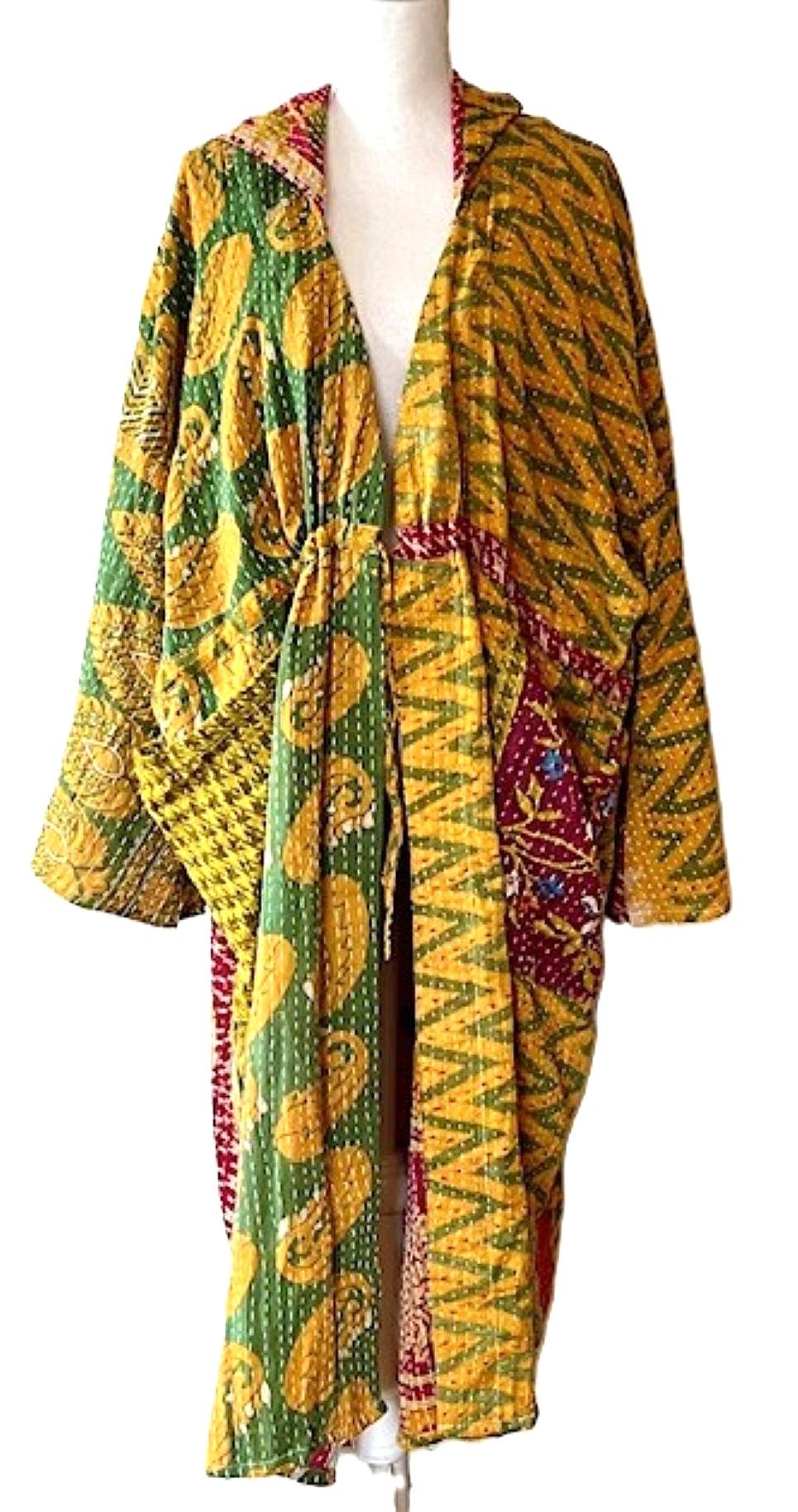 Kantha Bae Dreamweaver Hoodie Kimono Is Magical. Gold
