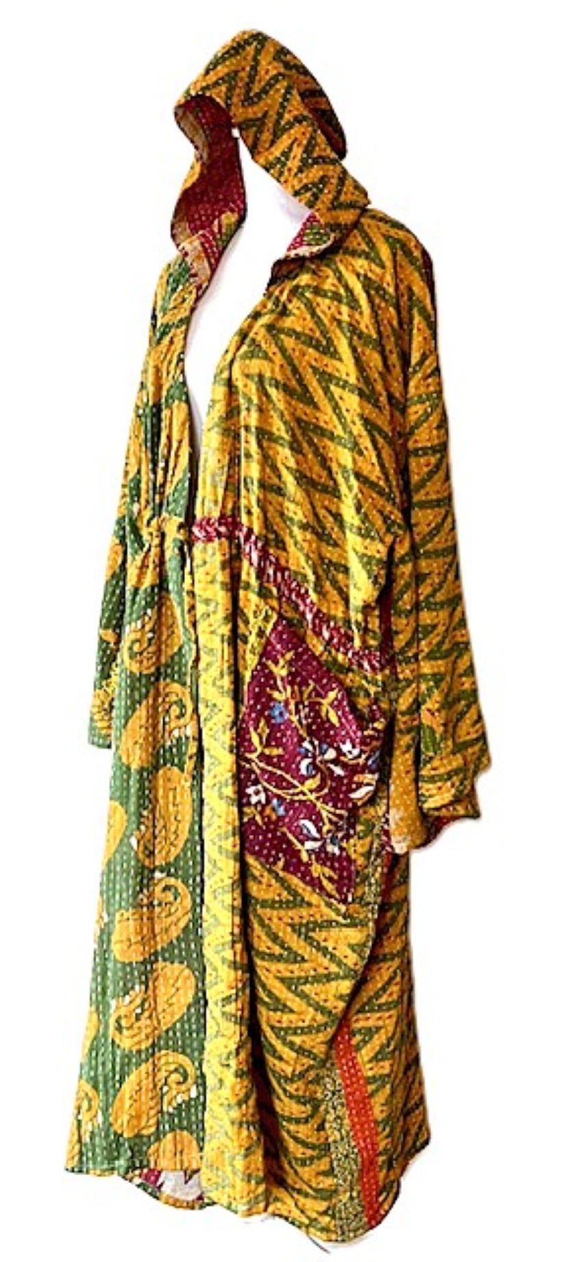 Kantha Bae Dreamweaver Hoodie Kimono Is Magical. Gold