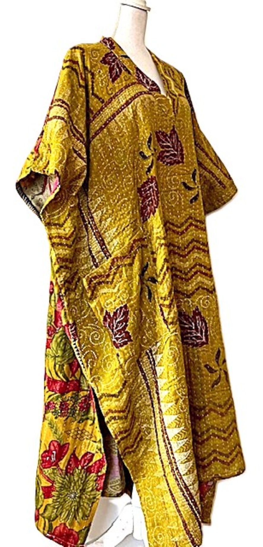 Kantha Bae Just This Muu, The Perfect Lounger For Home and Resort (Bronze and Mustard)