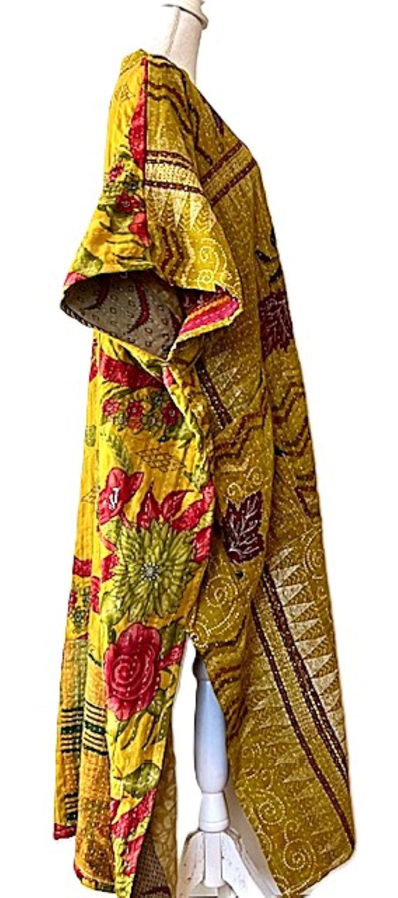 Kantha Bae Just This Muu, The Perfect Lounger For Home and Resort (Bronze and Mustard)