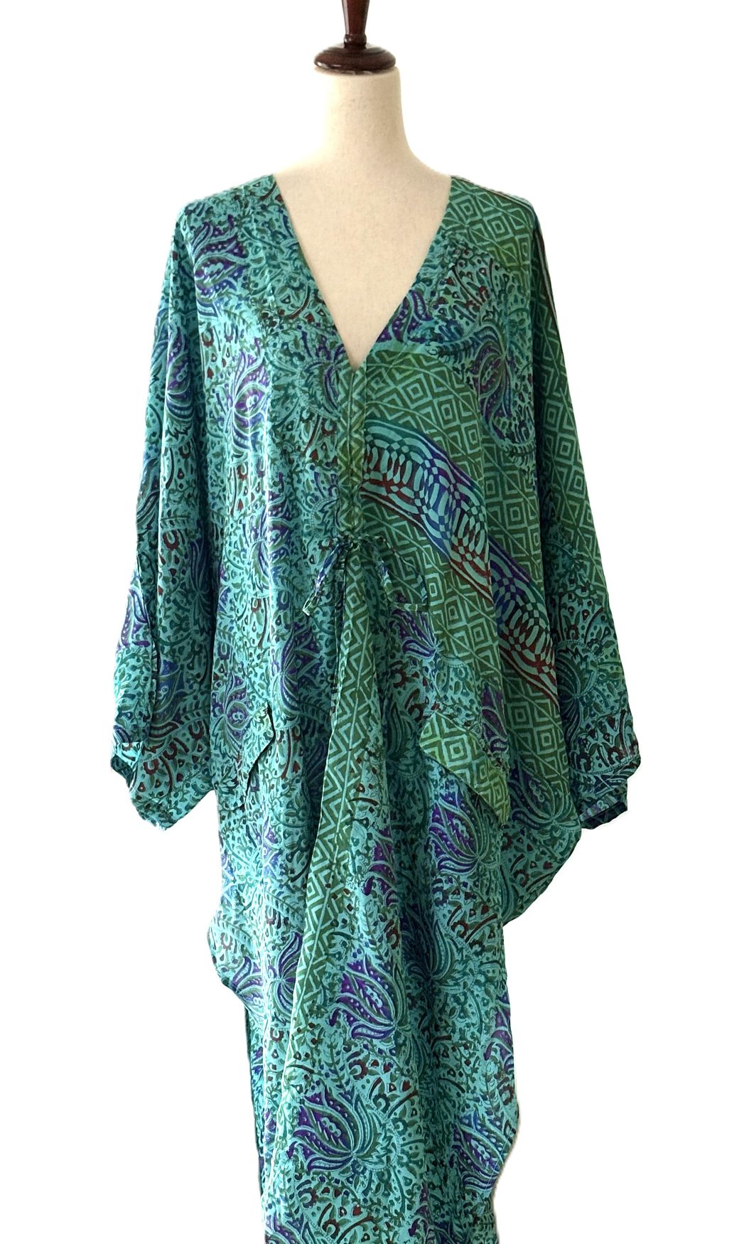 Kantha Bae Crepe Sari Moondance Muu (Aqua)