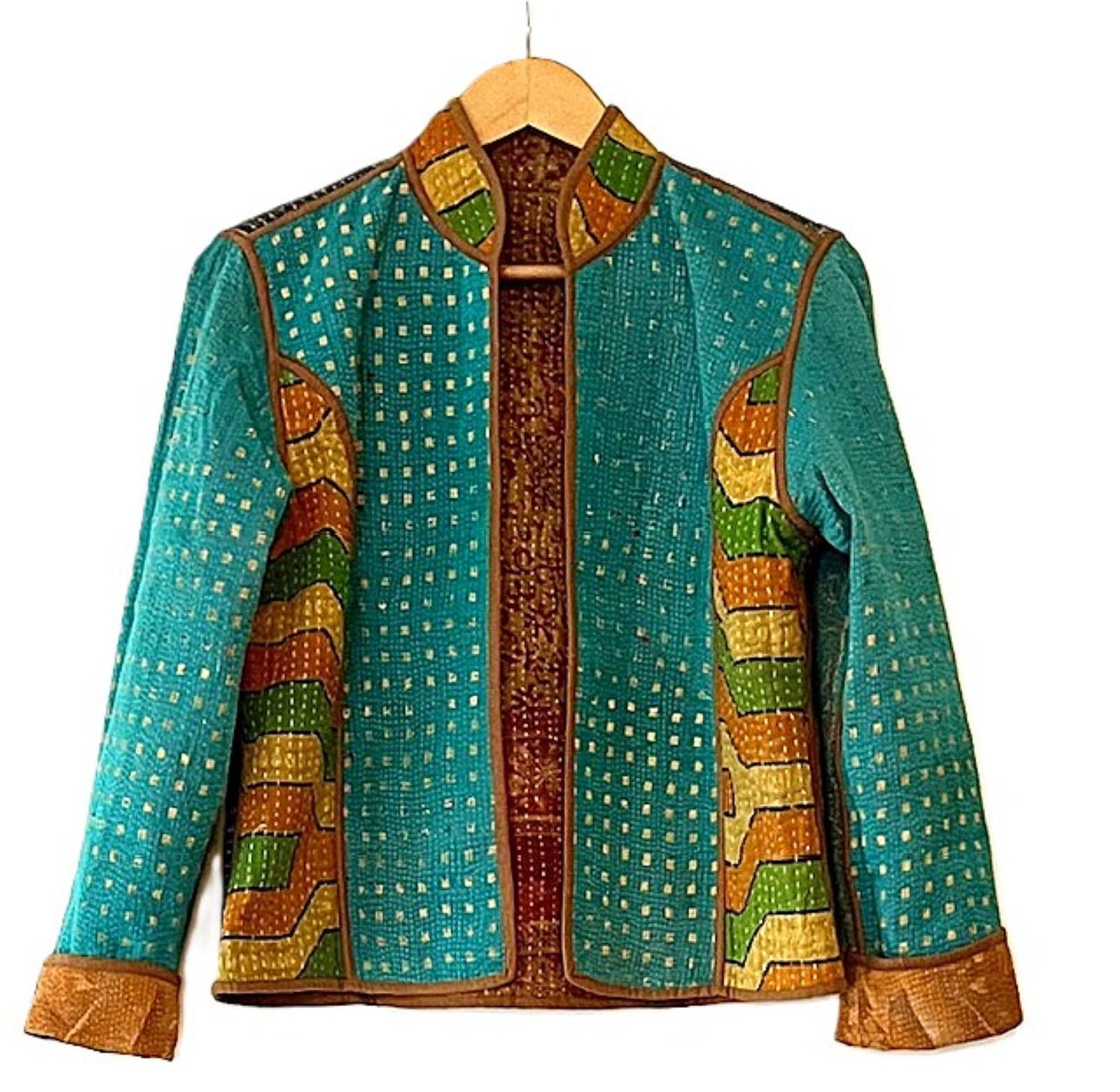 Fully Reversible Luxe Cotton Quilted Jacket. Best Seller. (Bronze)