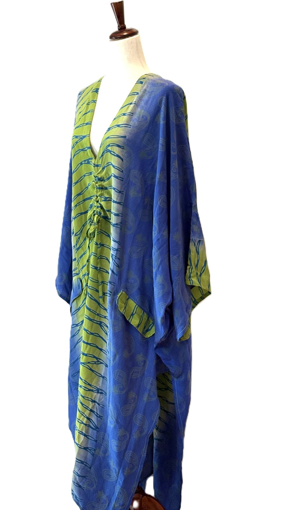 Kantha Bae Crepe Sari Moondance Muu (Blue)