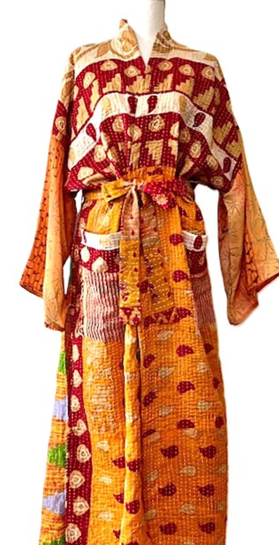 Kantha Bae Majestic Kimono Is It, Abstract (Copper)