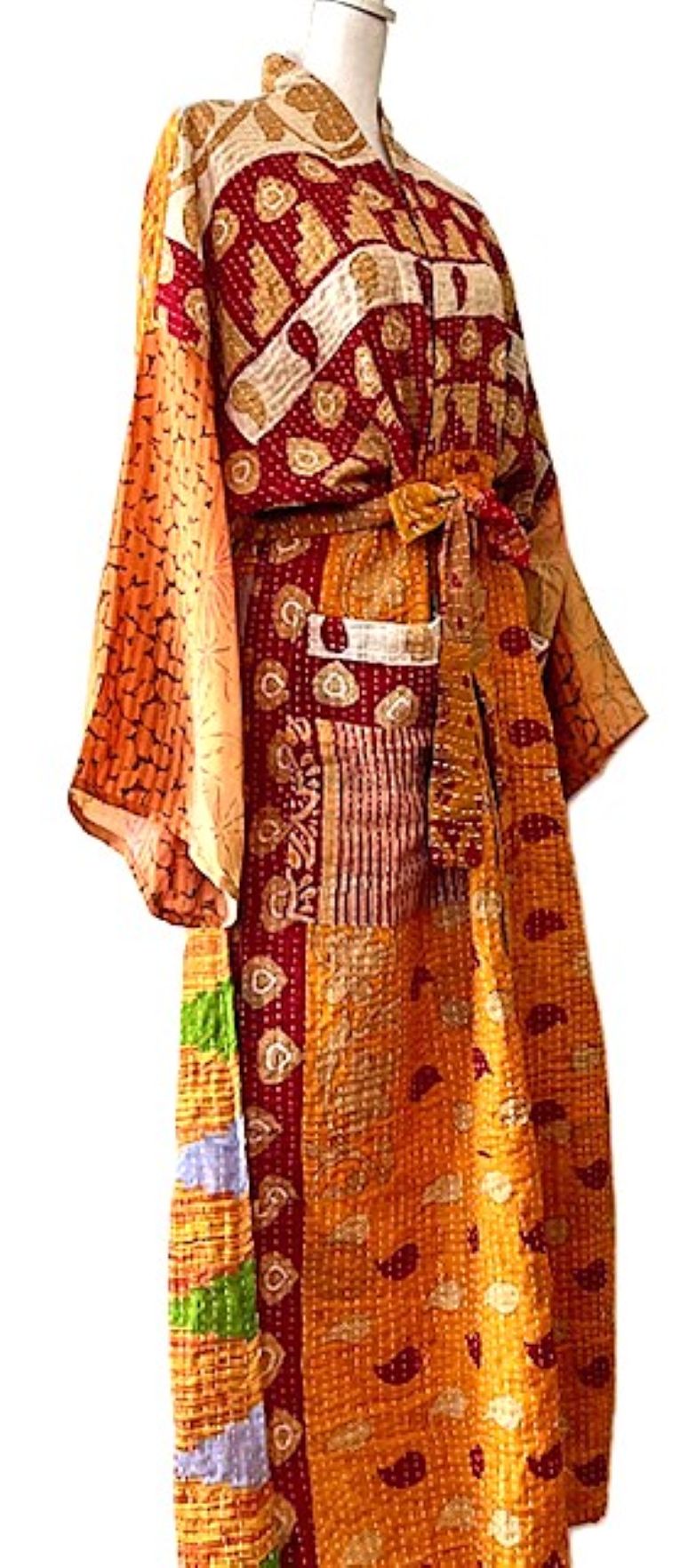 Kantha Bae Majestic Kimono Is It, Abstract (Copper)