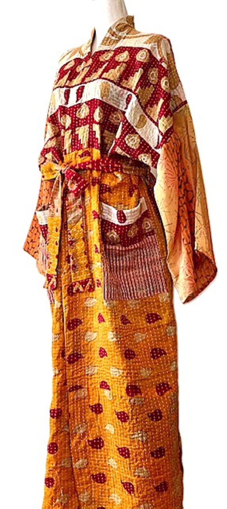 Kantha Bae Majestic Kimono Is It, Abstract (Copper)