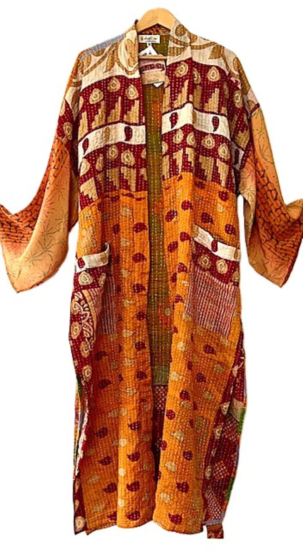 Kantha Bae Majestic Kimono Is It, Abstract (Copper)