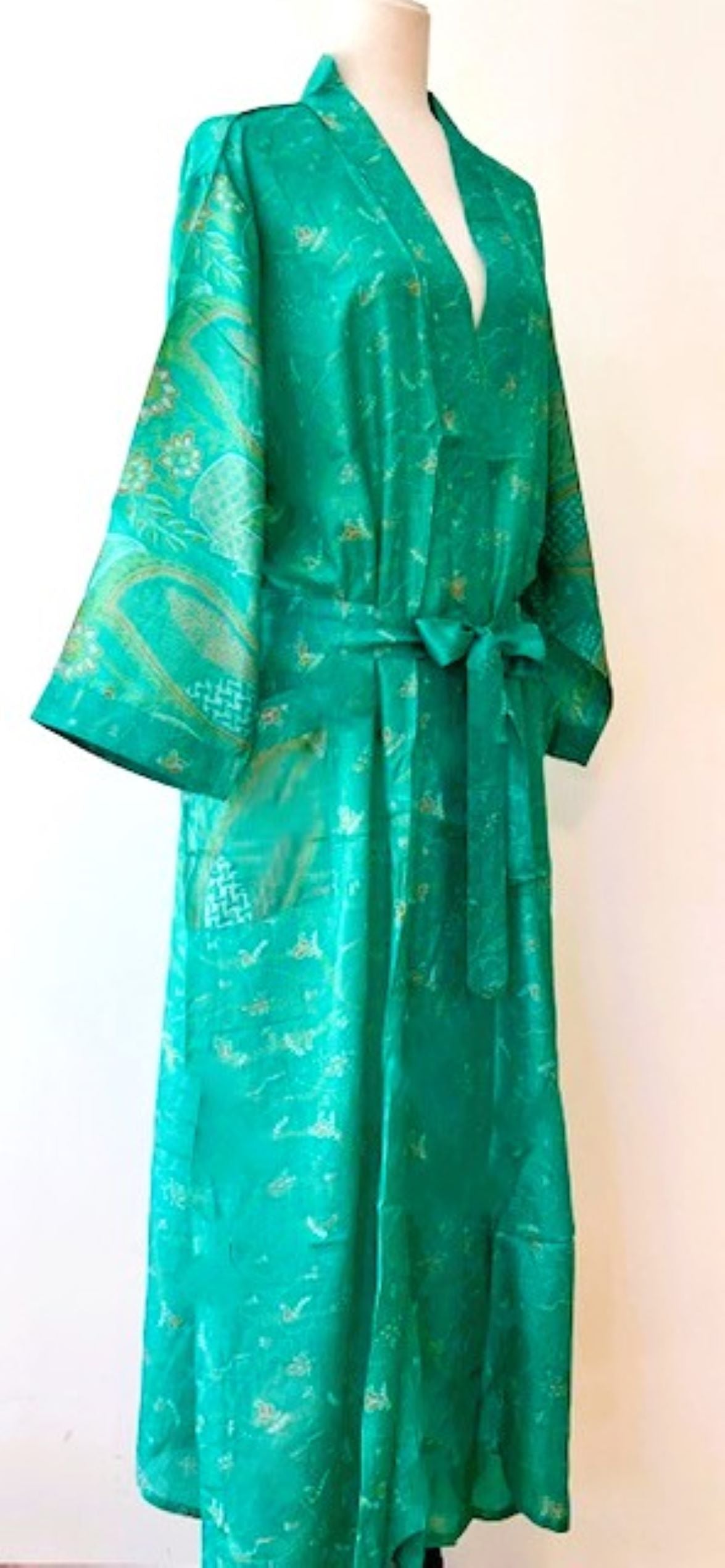 Silk Pastel Soft And Elegant Kimono Duster. Dreamy