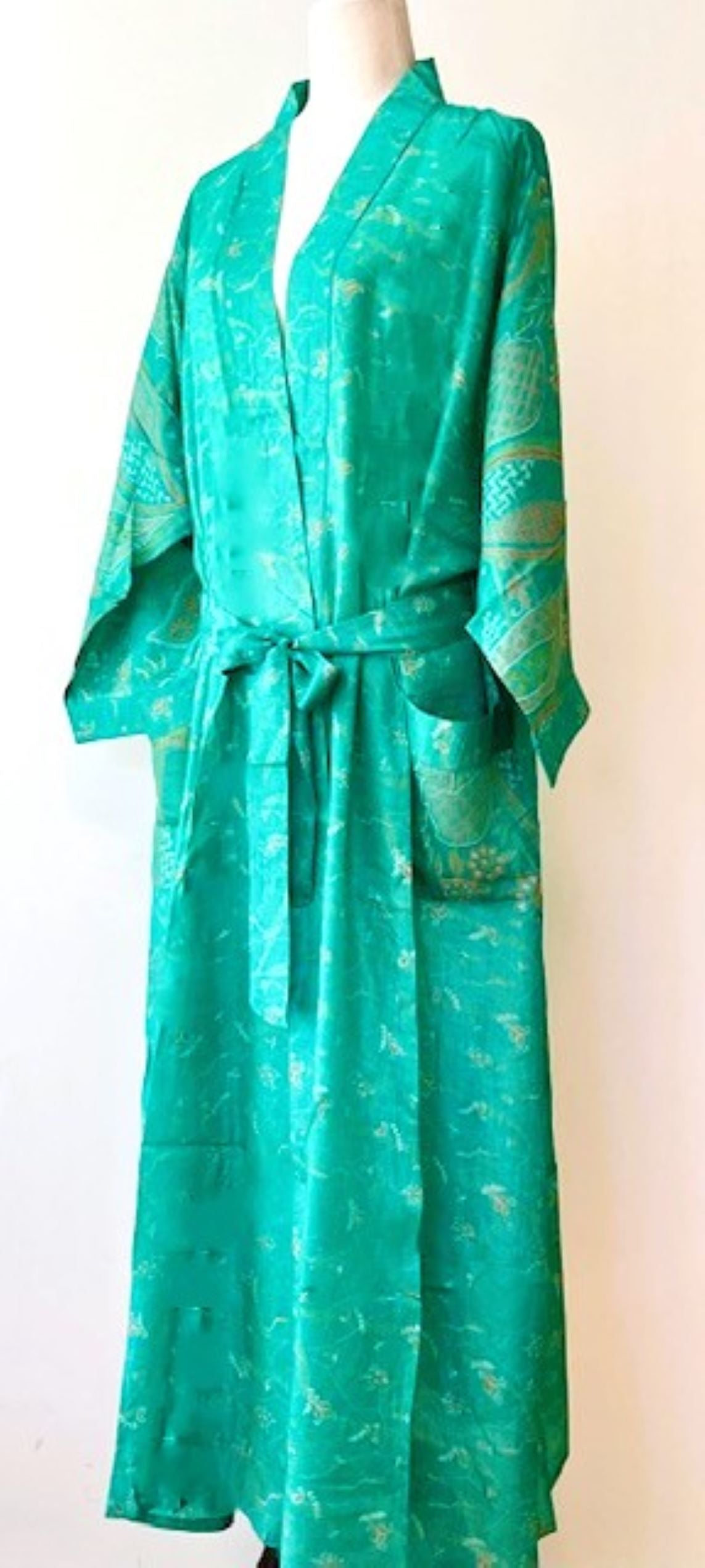 Silk Pastel Soft And Elegant Kimono Duster. Dreamy
