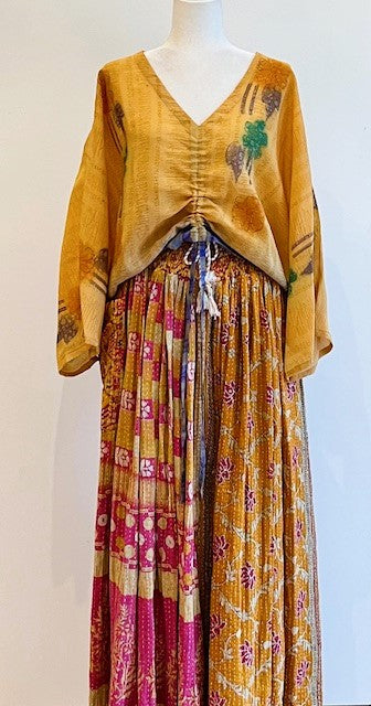 Maxi Silk Circle Skirt Offers A Comfortable Alternative. (3 Prints)