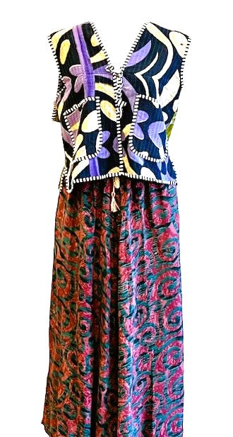 Maxi Silk Circle Skirt Offers A Comfortable Alternative. (3 Prints)