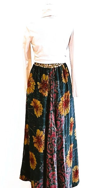 Maxi Silk Circle Skirt Offers A Comfortable Alternative. (3 Prints)