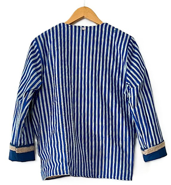 Specialty Collection: Fashion Forward Contemporary Suzani Short Jacket (Royal Beige)