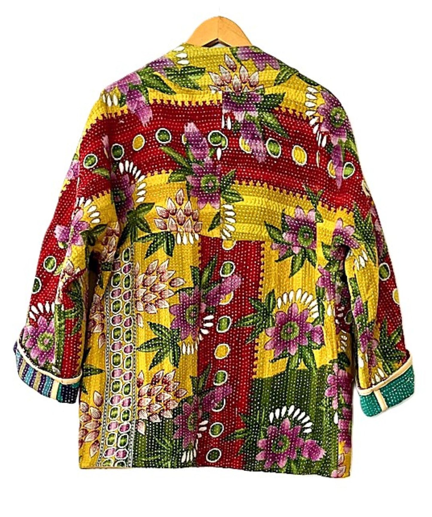 Reversible Short Quilted Jacket Is Tailored, Smart and Versatile.(Mustard)