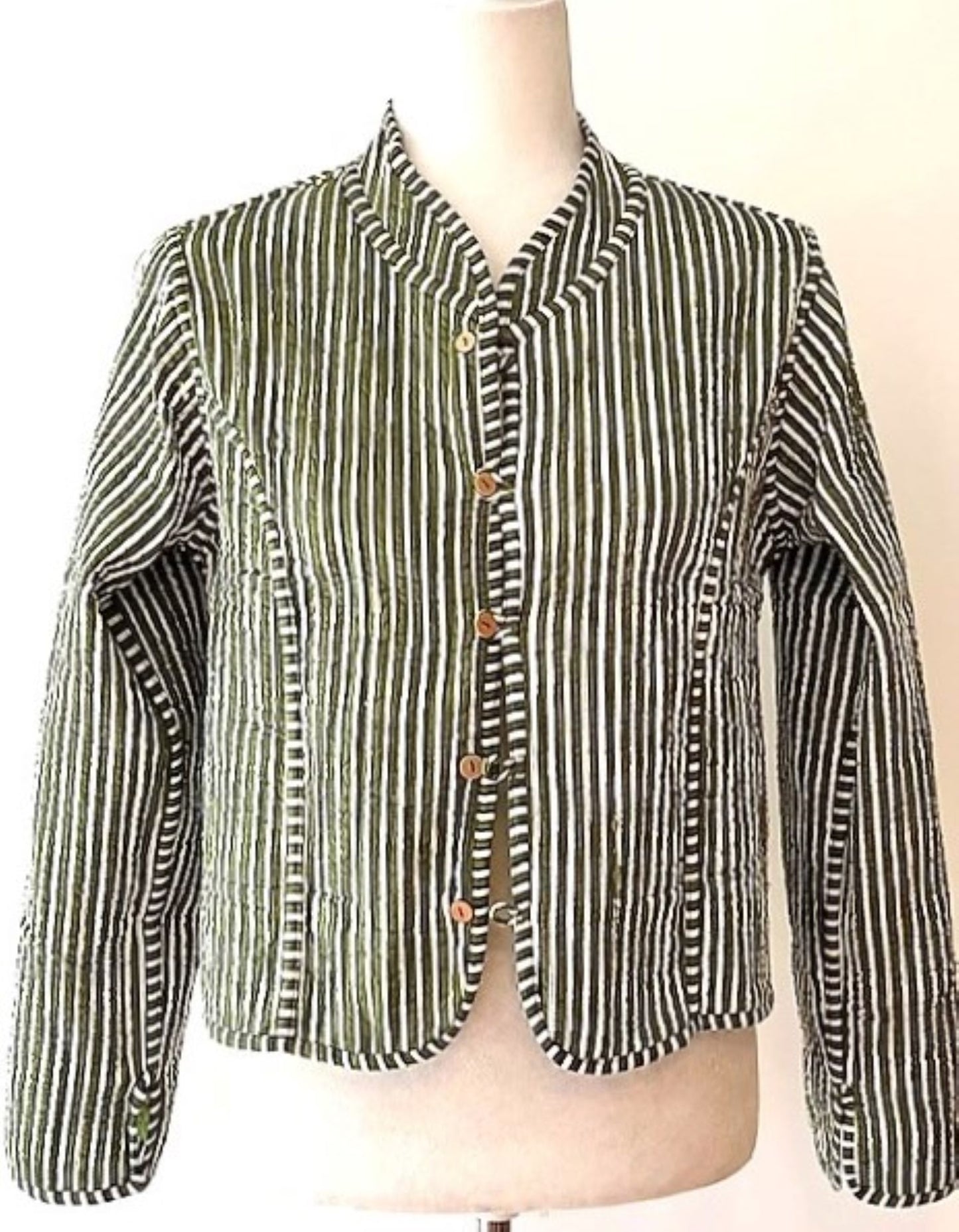Uptown Chic, Simple Quilted Jacket Looks Rich And Classic. Fully Reversible. (Lime)
