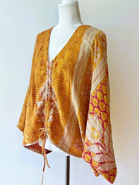 Kantha Bae Cotton Butterfly Top (Honey)