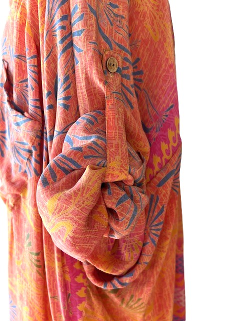 Kantha Bae Button Down Silk Dress. 3 Prints Available. NEW STYLE