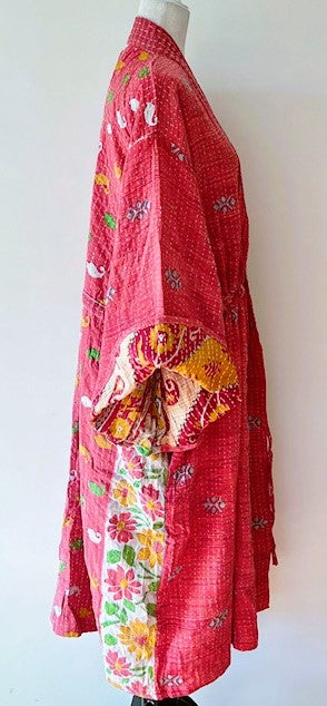 Kantha Bae Dreamweaver Kimono Is A Statement Piece. (Pink)