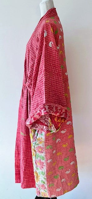 Kantha Bae Dreamweaver Kimono Is A Statement Piece. (Pink)
