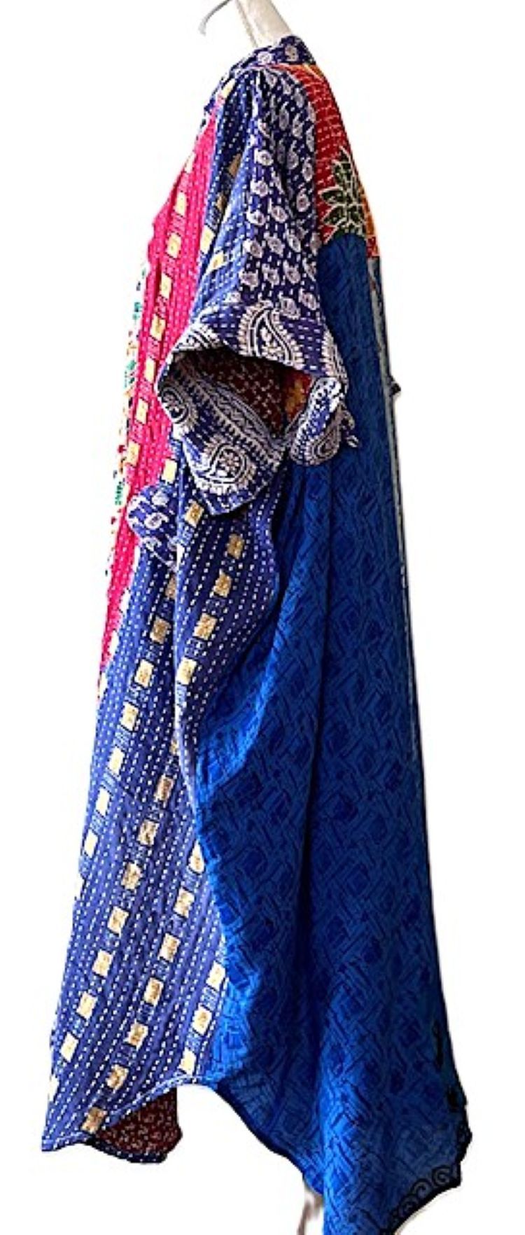 Kantha Bae Free To Be Maxi Tunic Extends The Pleasure. (Red and Blue)