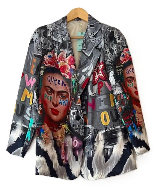 Contemporary One Size Italian Printed Blazers. (Picasso and or Frida)