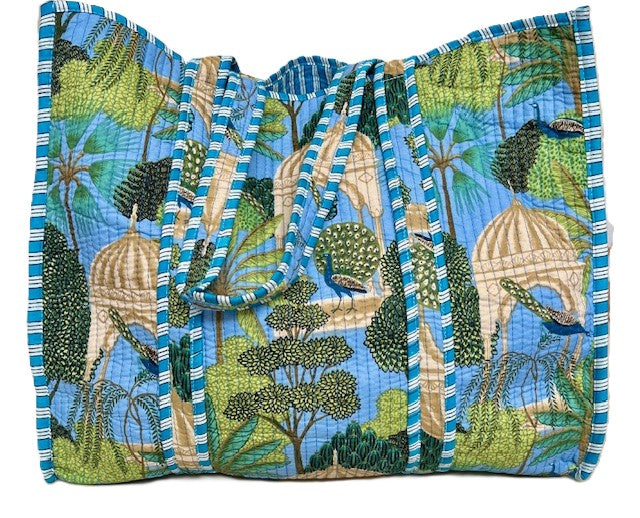 New Cotton Tote Bags Worth Swooning Over. Piping and Totally Reversible