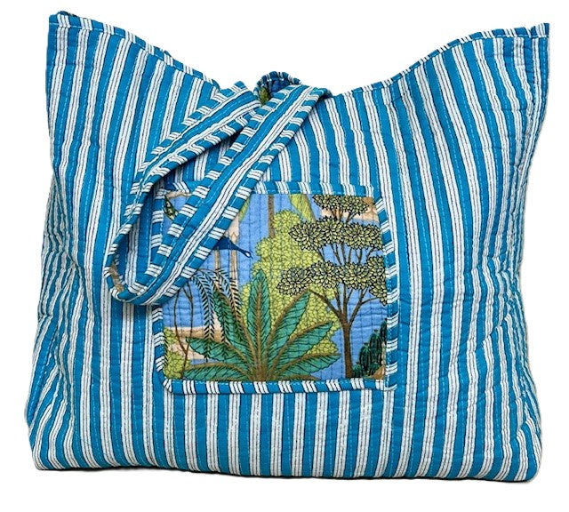 New Cotton Tote Bags Worth Swooning Over. Piping and Totally Reversible