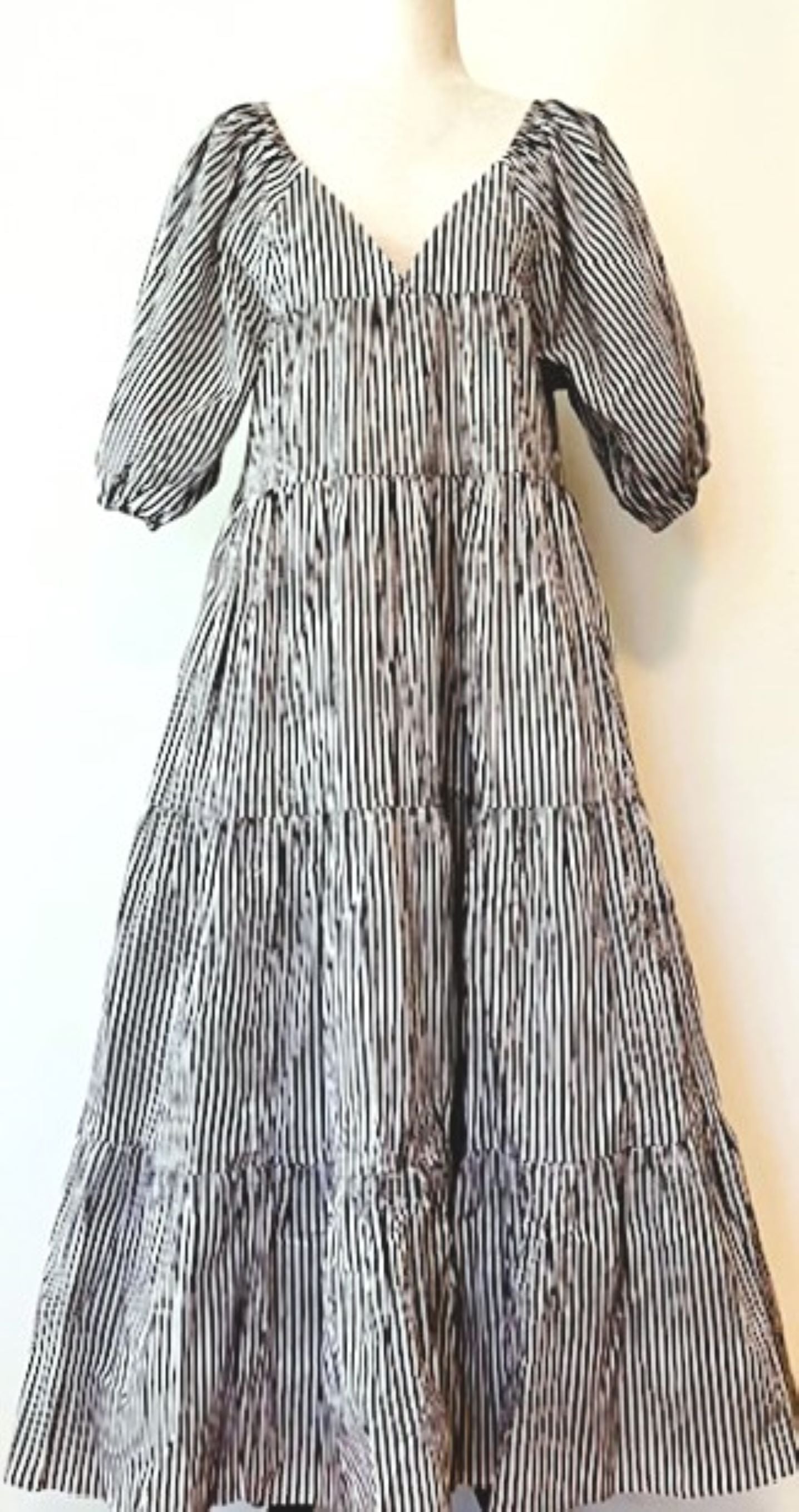 Flattering Easy Tiered Striped Midi Dress Is A Best Seller