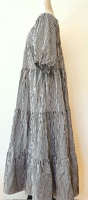 Flattering Easy Tiered Striped Midi Dress Is A Best Seller