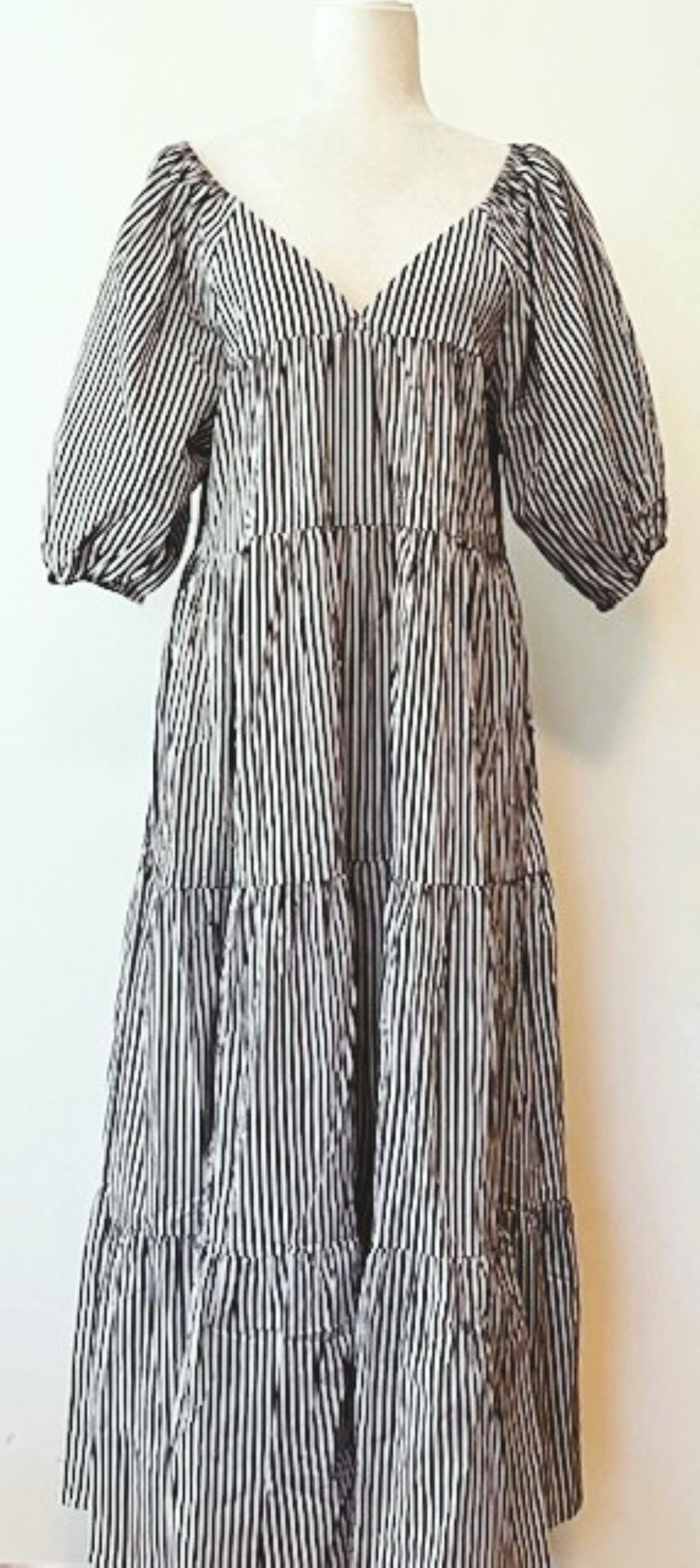 Flattering Easy Tiered Striped Midi Dress Is A Best Seller