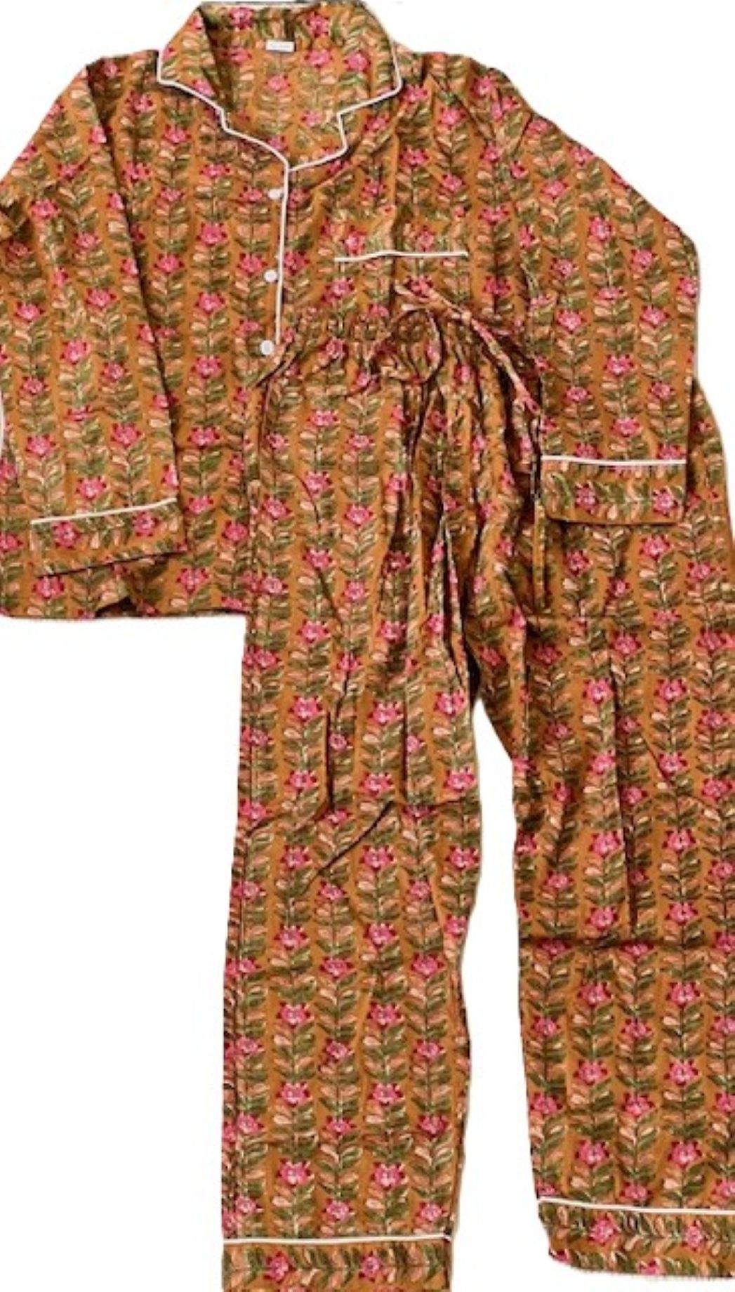 Ultra Soft Matching Cotton Pajama Shirt and Pant Set. Sleepover invited. (3 Desert Colors)