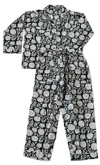 Ultra Soft Matching Cotton Pajama Shirt and Pant Set. Sleepover invited. (4 Gorgeous Greens)