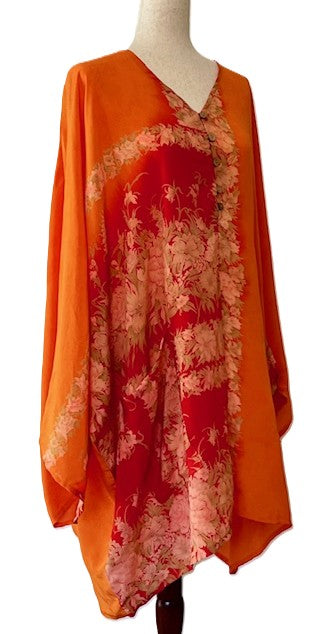 Kantha Bae's Gaia Split Tunic is Stunning (Tangerine)