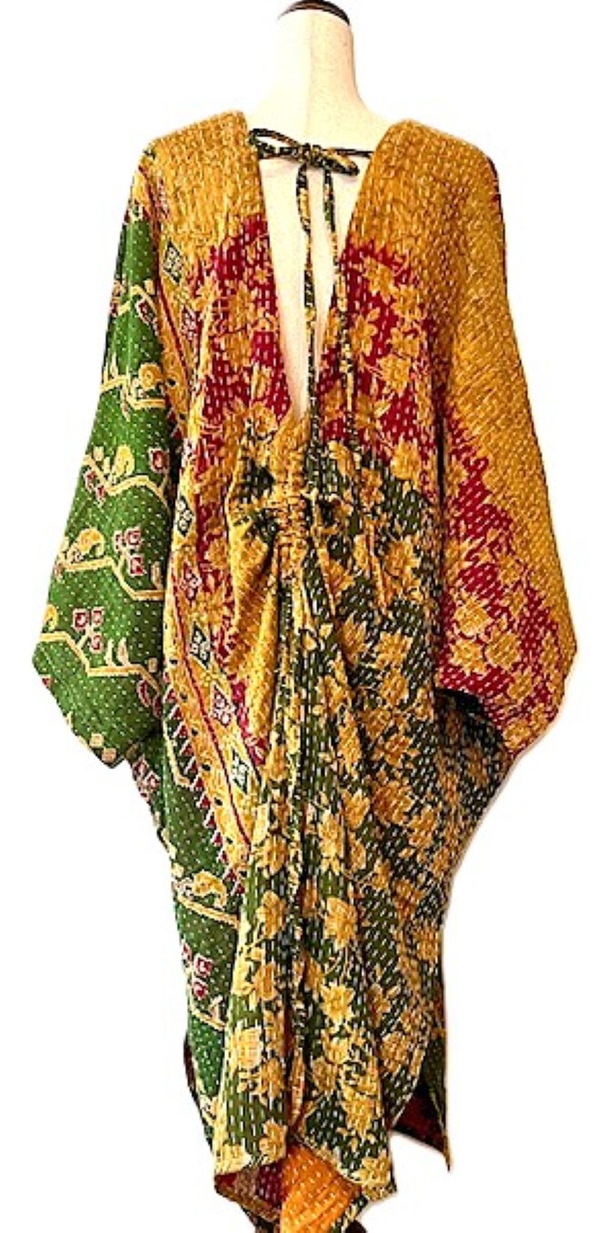 Kantha Bae Moondance Midi Muu (Green Yellow)